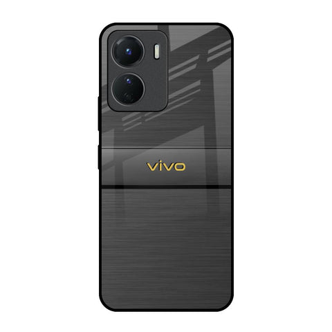 Grey Metallic Glass Vivo Y16 Glass Back Cover Online