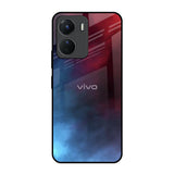 Smokey Watercolor Vivo Y16 Glass Back Cover Online