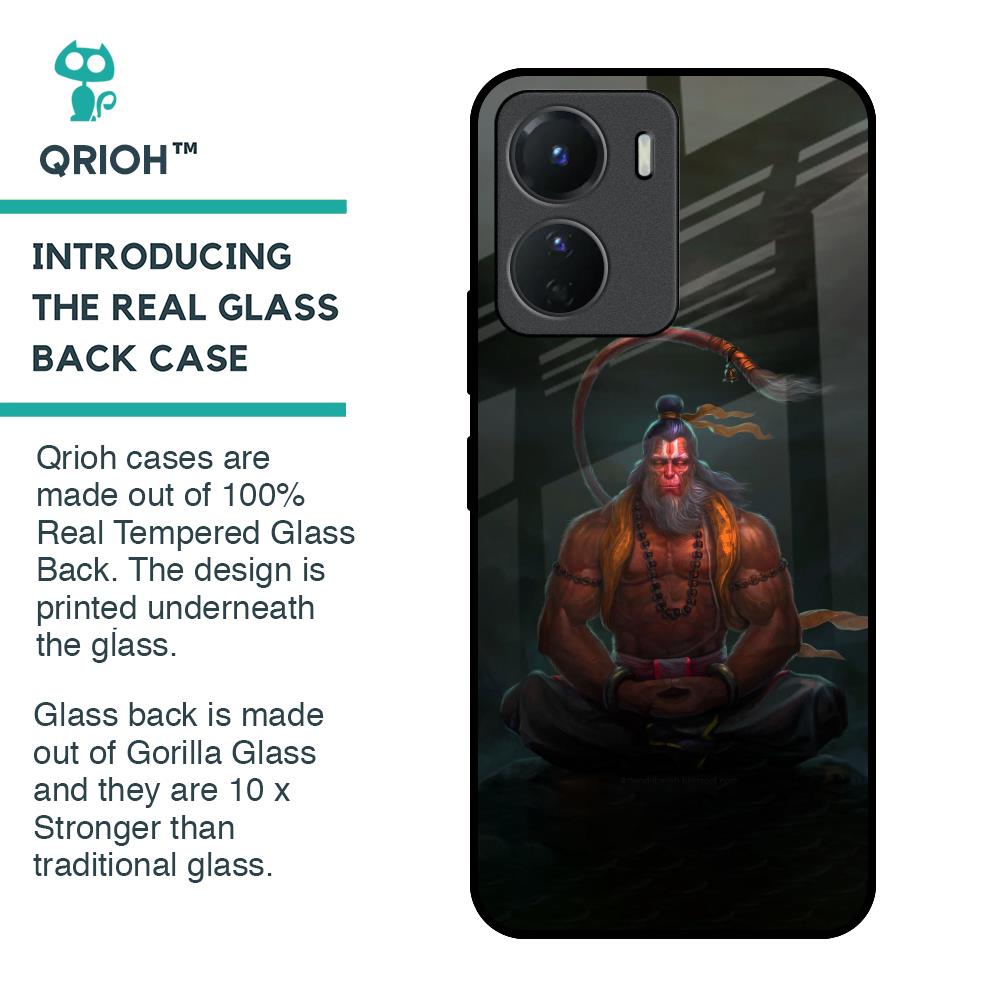 Lord Hanuman Animated Glass Case for Vivo Y16
