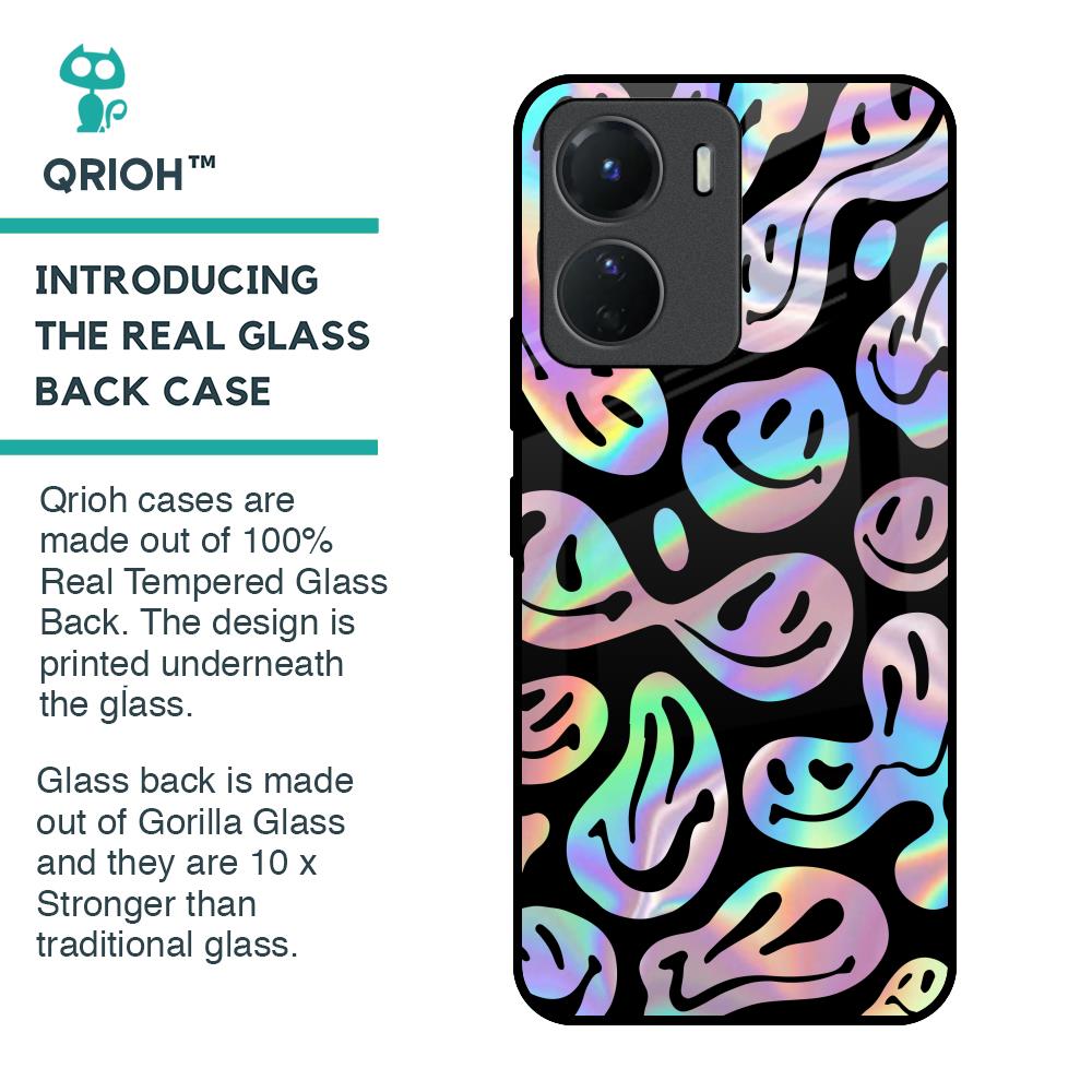Acid Smile Glass Case for Vivo Y16