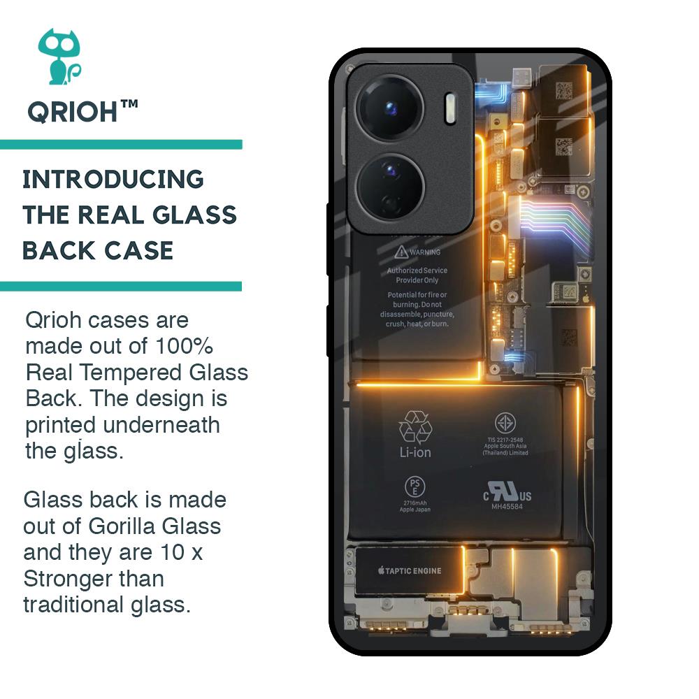 Glow Up Skeleton Glass Case for Vivo Y16