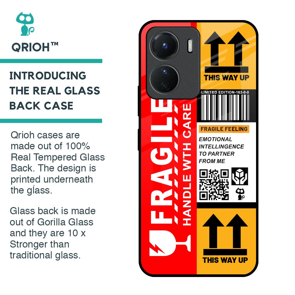 Handle With Care Glass Case for Vivo Y16