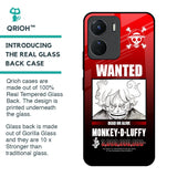 Luffy Wanted Glass Case for Vivo Y16