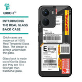 Cool Barcode Label Glass Case For Vivo Y16