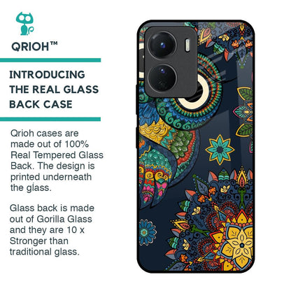 Owl Art Glass Case for Vivo Y16