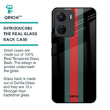 Vertical Stripes Glass Case for Vivo Y16