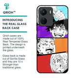Anime Sketch Glass Case for Vivo Y16