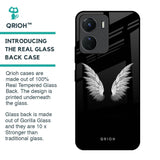 White Angel Wings Glass Case for Vivo Y16