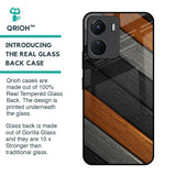 Tri Color Wood Glass Case for Vivo Y16