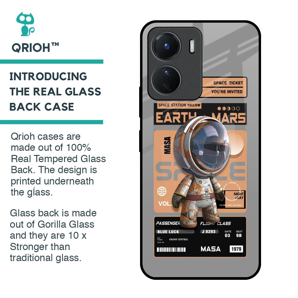 Space Ticket Glass Case for Vivo Y16