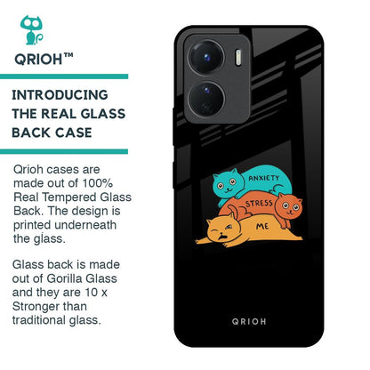 Anxiety Stress Glass Case for Vivo Y16