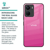 Pink Ribbon Caddy Glass Case for Vivo Y16