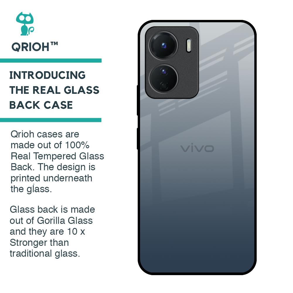 Smokey Grey Color Glass Case For Vivo Y16