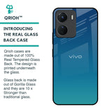 Celestial Blue Glass Case For Vivo Y16