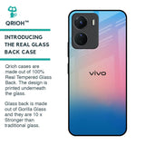 Blue & Pink Ombre Glass case for Vivo Y16