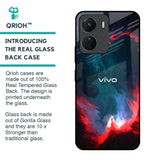 Brush Art Glass Case For Vivo Y16