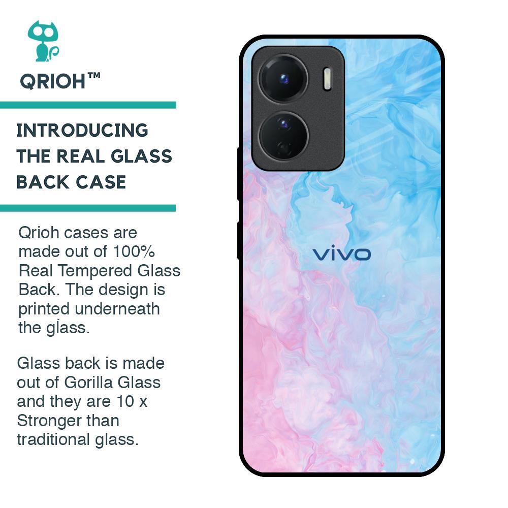 Mixed Watercolor Glass Case for Vivo Y16