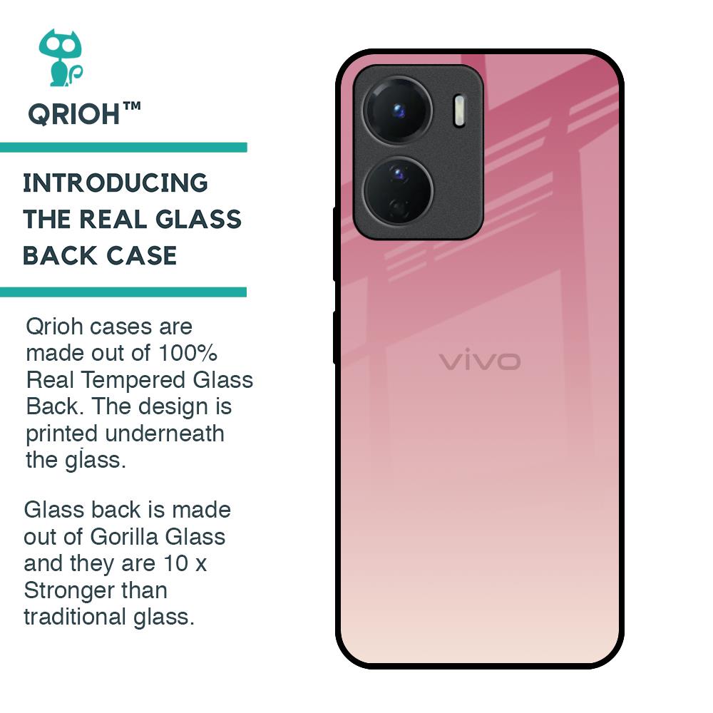 Blooming Pink Glass Case for Vivo Y16