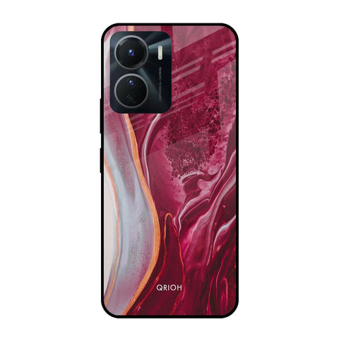 Crimson Ruby Vivo Y16 Glass Cases & Covers Online