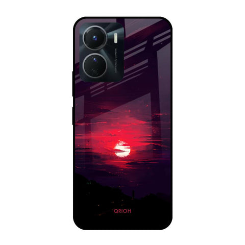 Morning Red Sky Vivo Y16 Glass Cases & Covers Online