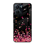 Heart Rain Fall Vivo Y16 Glass Cases & Covers Online