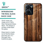 Timber Printed Glass case for Vivo Y16