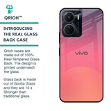 Sunset Orange Glass Case for Vivo Y16