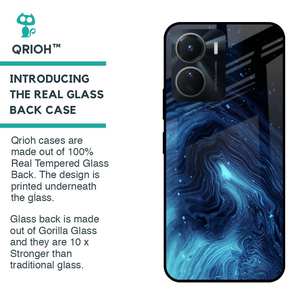 Dazzling Ocean Gradient Glass Case For Vivo Y16