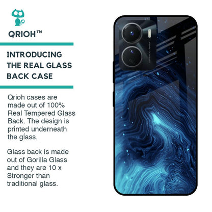 Dazzling Ocean Gradient Glass Case For Vivo Y16