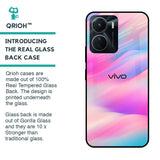 Colorful Waves Glass case for Vivo Y16