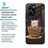 Tea With Kitty Glass Case For Vivo Y16
