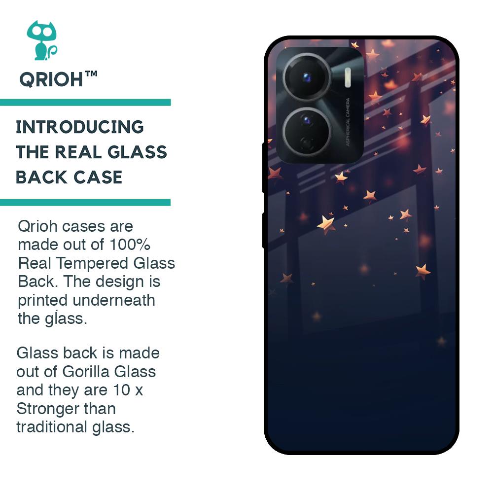 Falling Stars Glass Case For Vivo Y16