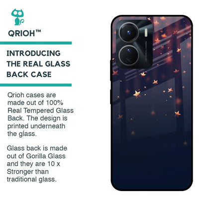 Falling Stars Glass Case For Vivo Y16