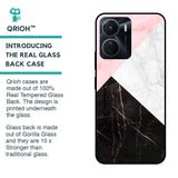 Marble Collage Art Glass Case For Vivo Y16