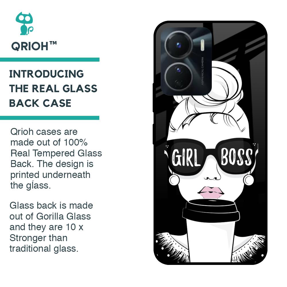 Girl Boss Glass Case For Vivo Y16