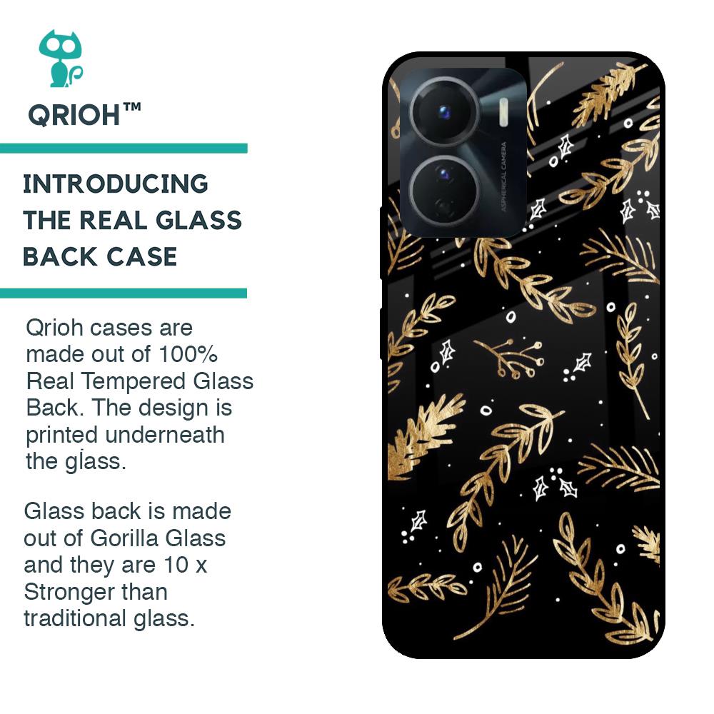 Autumn Leaves Glass case for Vivo Y16