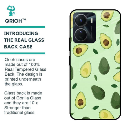 Avocado Green Glass Case For Vivo Y16