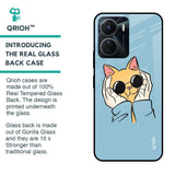 Adorable Cute Kitty Glass Case For Vivo Y16