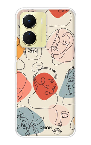 Abstract Faces Vivo Y16 Back Cover