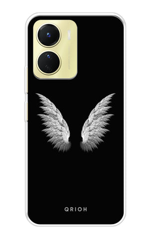 White Angel Wings Vivo Y16 Back Cover