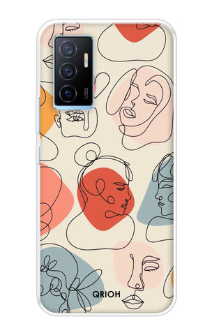 Abstract Faces Vivo Y75 4G Back Cover