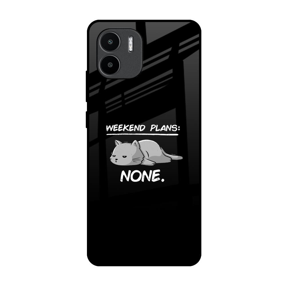 Weekend Plans Redmi A1 Glass Back Cover Online