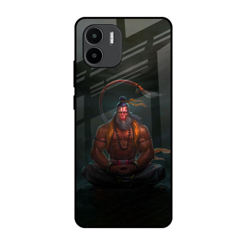 Lord Hanuman Animated Redmi A1 Glass Back Cover Online