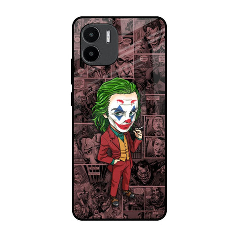 Joker Cartoon Redmi A1 Glass Back Cover Online