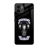 Touch Me & You Die Redmi A1 Glass Back Cover Online