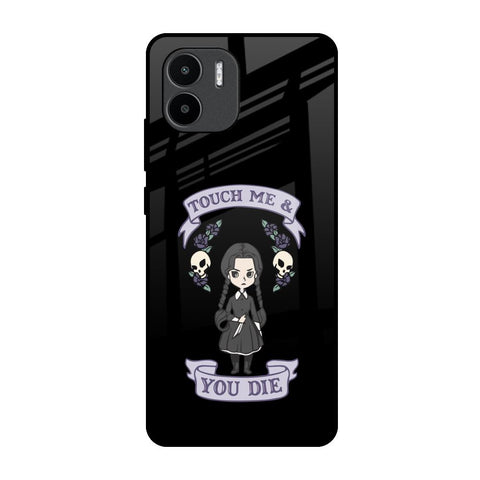 Touch Me & You Die Redmi A1 Glass Back Cover Online