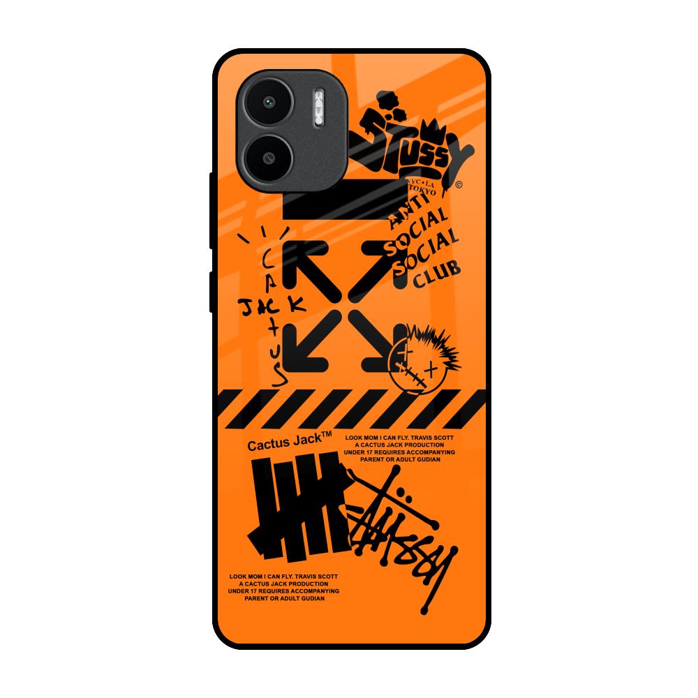 Anti Social Club Redmi A1 Glass Back Cover Online