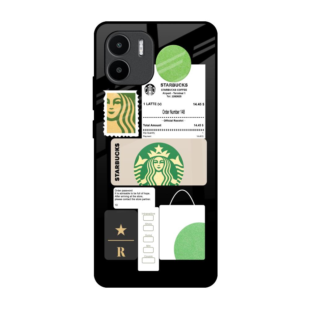 Coffee Latte Redmi A1 Glass Back Cover Online