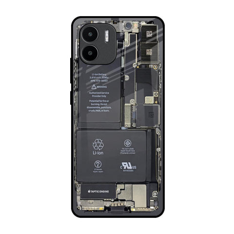 Skeleton Inside Redmi A1 Glass Back Cover Online