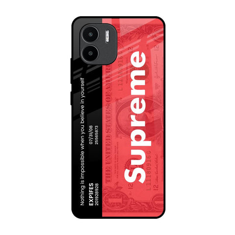 Supreme Ticket Redmi A1 Glass Back Cover Online